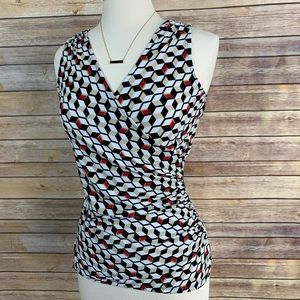 WHBM Sz Sm Sleeveless Top w/Ruched Left Side